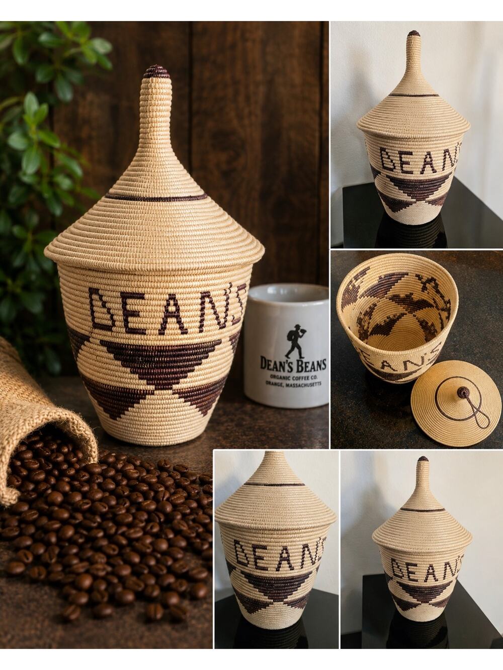 Dean’s Beans Fair Trade African Basket” or “Dean’s Beans Coffeehouse Display...